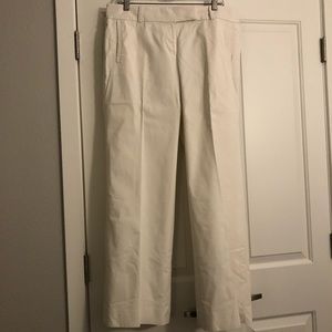 Ann Taylor Women’s White Trousers, Size 10